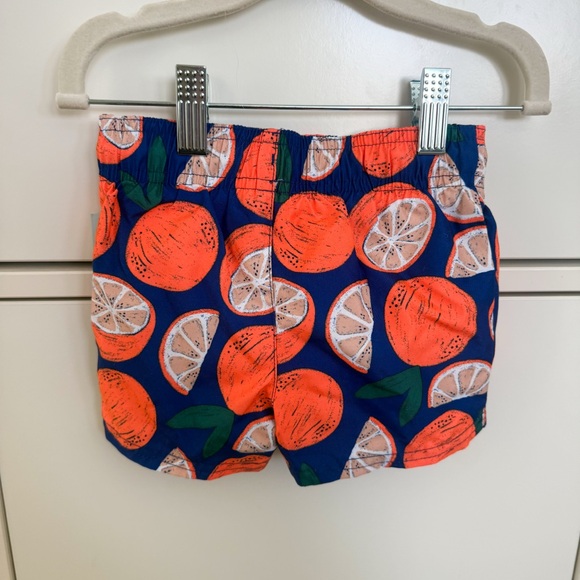 Blue Baby Swim Trunks with Oranges - Picture 9 of 9